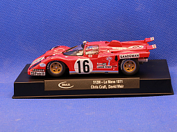 Slotcars66 Ferrari 512M 1/32nd scale Slot.It slot car Le Mans 1971 #16 Croft & Wier - 
